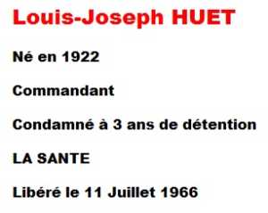  Cdt  Louis-Joseph HUET 
