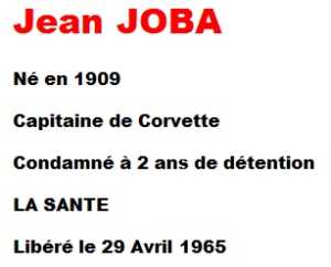  Jean JOBA 
 Capitaine de Corvette
