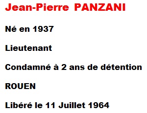  Lieutenant
 Jean-Pierre PANZANI 
