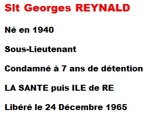  Sous-Lieutenant 
Georges REYNALD 
