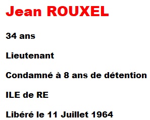 Lieutenant
 Jean ROUXEL 
