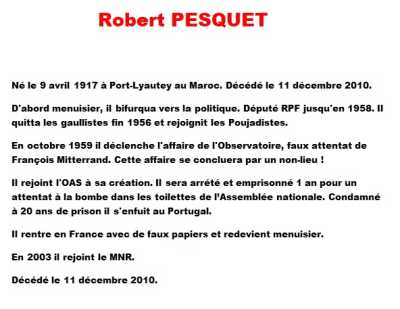  Robert PESQUET 
----
Biographie
