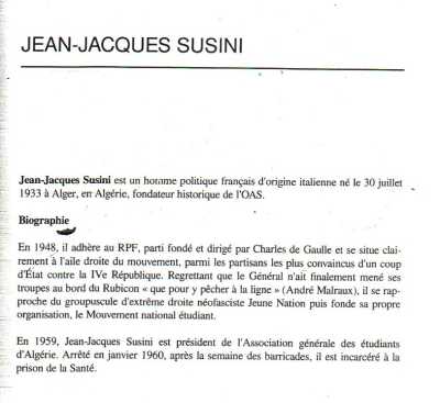   Jean-Jacques SUSINI  
---- 
BIOGRAPHIE
